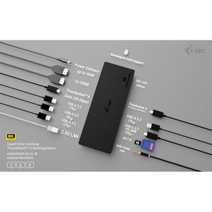 i-tec Thunderbolt 4 Triple Display Docking Station mit Power Delivery 96 W