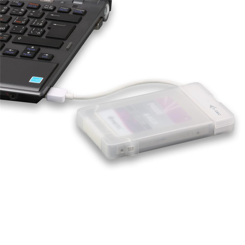 i-tec MySafe USB 3.0 Easy externes 2,5" Festplattengehäuse für SATA I/II/III HDD SSD Weiß