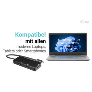 i-tec USB-C Triple 4K HDMI Video Adapter, Power Delivery 100 W
