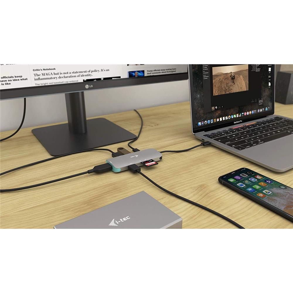 i-tec USB-C Metal Nano Docking Station 4K HDMI + Power Delivery 100 W