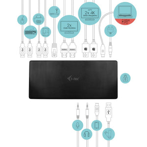 i-tec USB-C Quattro Display Docking Station mit Power Delivery 85 W