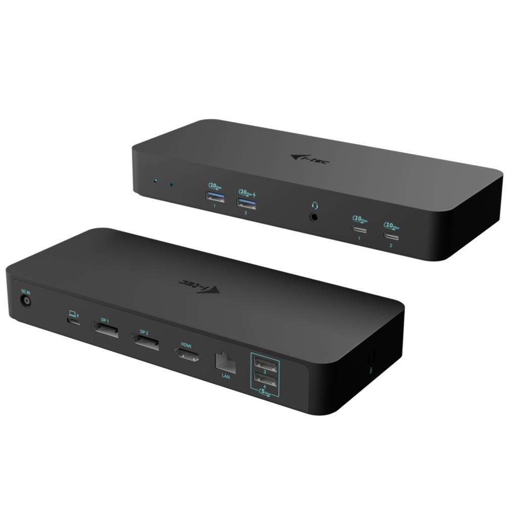 i-tec USB-C Intelligent Triple Display Docking Station mit Power Delivery 100 W – 3x 4K, LAN, Audio, VESA