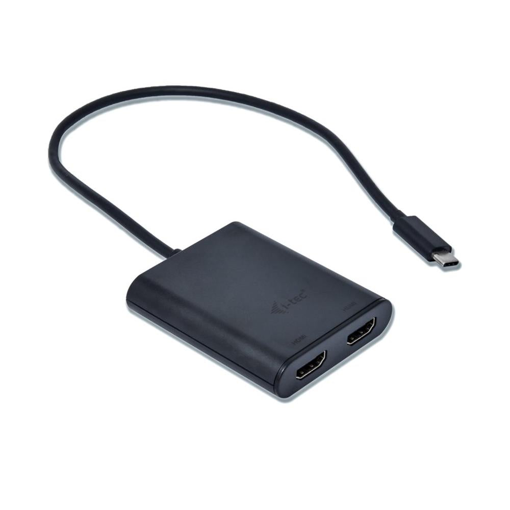 i-tec USB-C auf Dual HDMI Video Adapter 2x HDMI 4K Ultra HD kompatibel mit Thunderbolt 3