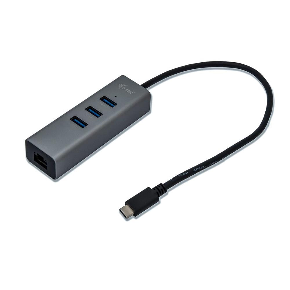 i-tec USB-C Metal HUB 3 Port + Gigabit Ethernet Adapter
