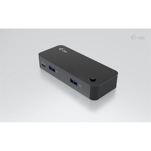 i-tec Universal KVM HUB – 2x USB-C & 2x USB-A 3.0, Umschaltbar für 2 Geräte