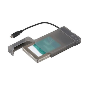 i-tec MySafe USB-C Easy Festplattengehäuse für 2,5" SATA HDD SSD I/II/III Transparent