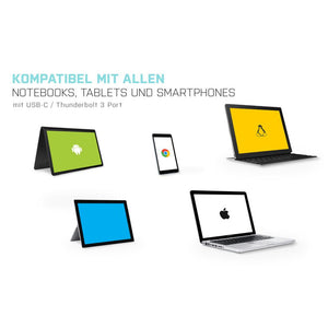 i-tec USB-C auf HDMI Kabel Adapter 4K / 60 Hz 200cm kompatibel mit Thunderbold 3