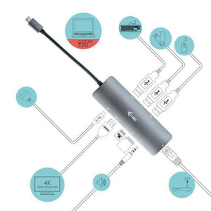 i-tec USB-C Metal Nano Docking Station mit 4K HDMI LAN + Power Delivery 100 W