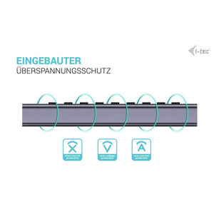 i-tec USB-A/USB-C Charging HUB 9port mit LAN + Power Adapter 60 W