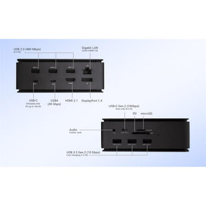 i-tec USB4 Metall-Docking Station Dual 4K HDMI DP mit PD 80 W + i-tec Universal-Ladegerät 112 W