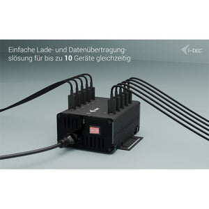 i-tec USB-C/USB-A Metall-Lade- und Daten-HUB, 15W pro Anschluss, 10x USB-C