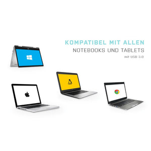 i-tec USB 3.0 Metal Passive HUB 4 Port ohne Netzadapter