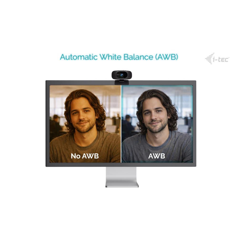 i-tec SOLOMON 300 – 4K Webcam mit 92° Sichtfeld & Privacy‑Shutter