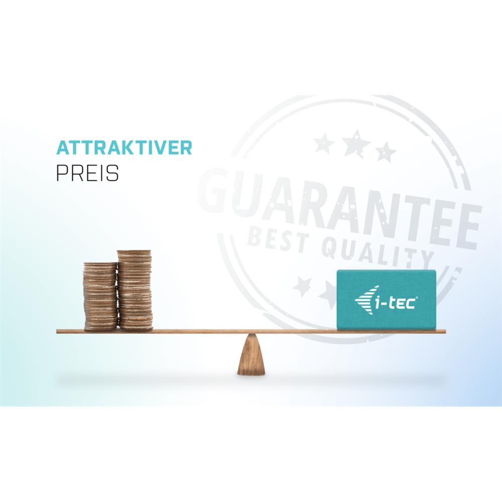 i-tec MySafe USB 3.0 Easy externes 2,5" Festplattengehäuse für SATA I/II/III HDD SSD Schwarz