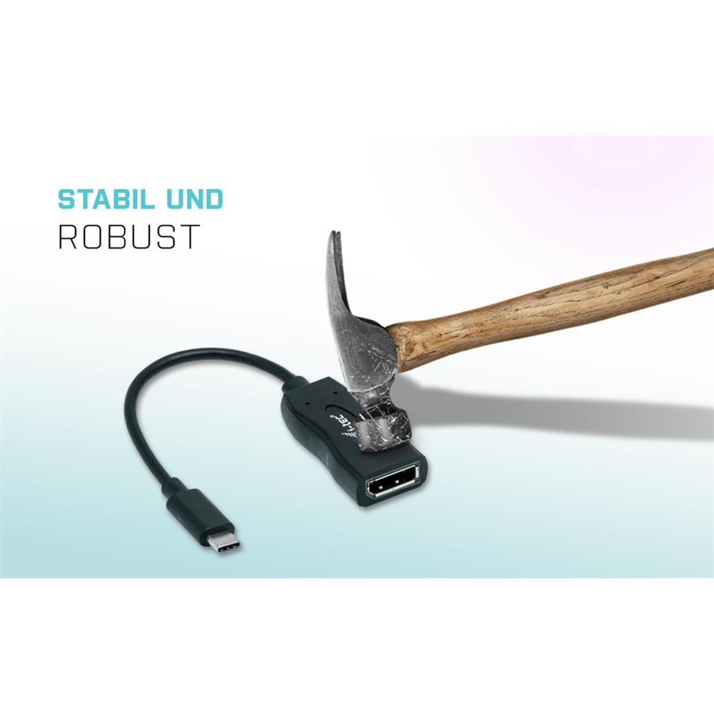 i-tec USB-C auf Display Port Adapter 4K/60 Hz kompatibel mit Thunderbolt 3