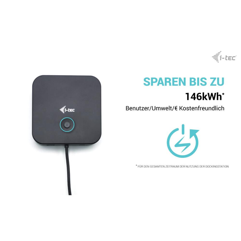 i-tec USB-C HDMI Dual DP Docking Station mit Power Delivery 100 W mit Netzteil 100 W
