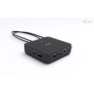 i-tec USB-C DP Dual HDMI Docking Station mit Power Delivery 100 W – Triple 4K, DP 1.4, LAN, Audio, VESA