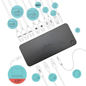 i-tec USB 3.0 / USB-C / Thunderbolt Trible 4K Docking Station + Power Delivery 100 W