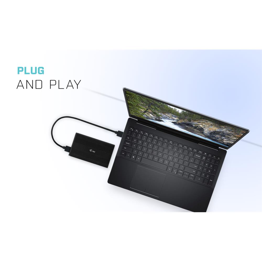 i-tec MySafe Advance AluBasic 2,5" USB 3.0 externes Festplattengehäuse für SATA I/II/III HDD SSD