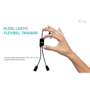 i-tec USB-A Cable HUB 2 port (2x USB-A)