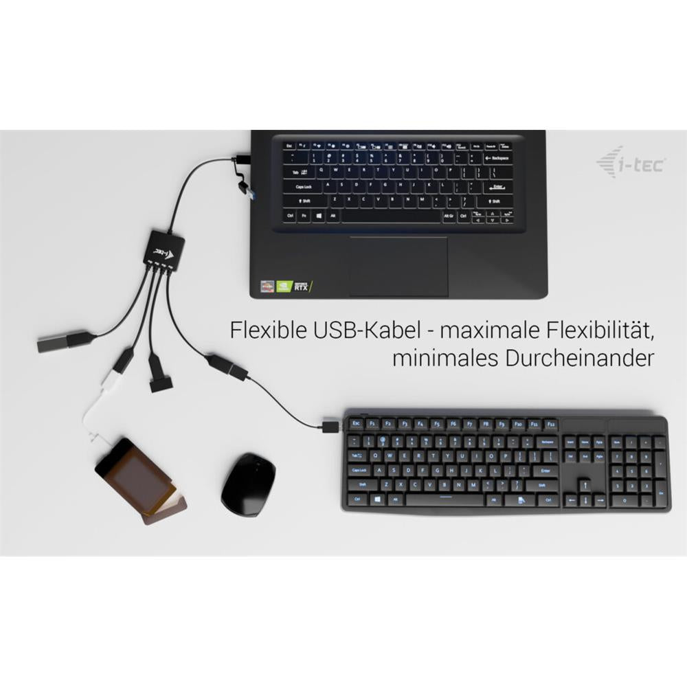 i-tec USB-C/USB-A Cable HUB 4 port (2x USB-C, 2x USB-A)