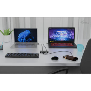 i-tec Universal KVM HUB – 2x USB-C & 2x USB-A 3.0, Umschaltbar für 2 Geräte