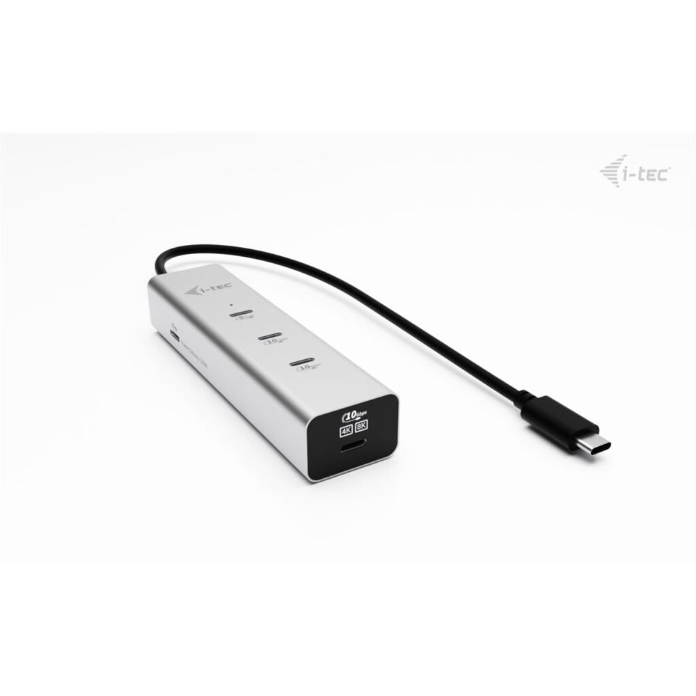 i-tec USB-C Charging Metal HUB 5port with USB-C video 8K + Power Delivery 85W