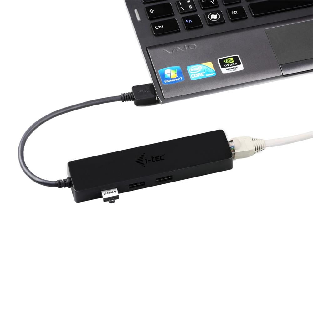 i-tec USB 3.0 Slim HUB 3 Port + Gigabit Ethernet Adapter USB 3.0 auf RJ-45