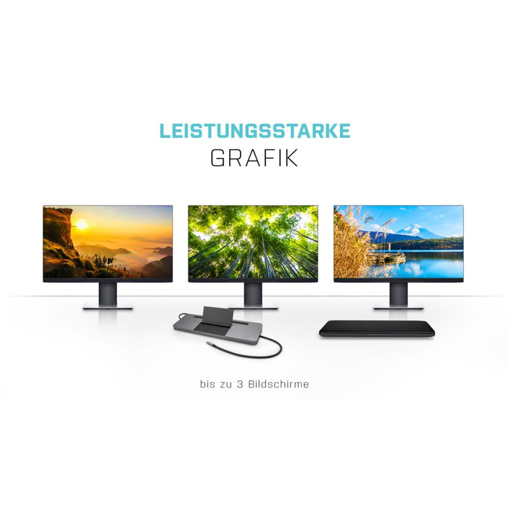 i-tec USB-C Metal Ergonomic 4K 3x Display Docking Station with Power Delivery 85 W + i-tec Universal Charger 100 W