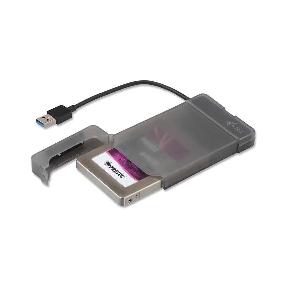 i-tec MySafe USB 3.0 Easy externes 2,5" Festplattengehäuse für SATA I/II/III HDD SSD Schwarz
