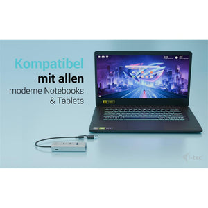 i-tec Universal Charging Metal HUB 2xUSB-C + 2x USB-A Port + Power Delivery 85W