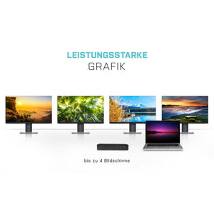 i-tec USB-C Quattro Display Docking Station mit Power Delivery 85 W