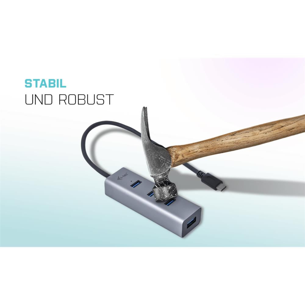 i-tec USB-C Metal HUB 4 Port Thunderbolt 3 kompatibel