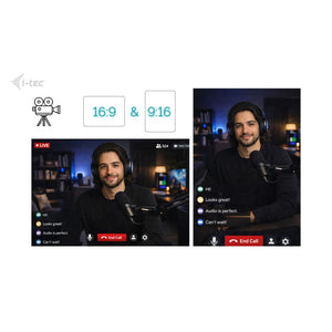 i-tec SOLOMON 700 STREAM – 4K Webcam mit Ringlicht & PDAF-Autofokus