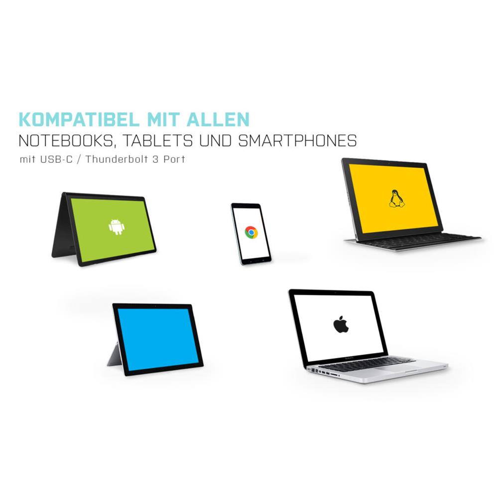 i-tec USB-C auf HDMI Kabel Adapter 4K / 60 Hz 150cm kompatibel mit Thunderbolt 3