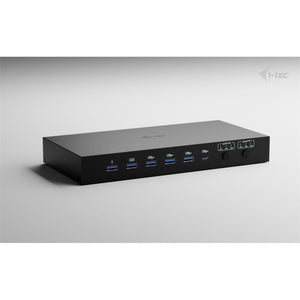 i-tec USB-C KVM Dock PRO – Dockingstation für 3 Hosts, Dual 4K Video, 2x Power Delivery bis 92 W