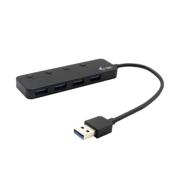 i-tec USB 3.0 Metal HUB 4 Port mit individual On/Off Switches Notebook USB-Hub